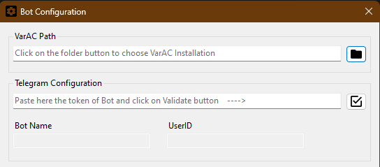 Configuration Window